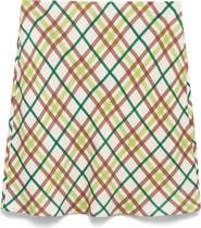 MANGO Checkered Skirt