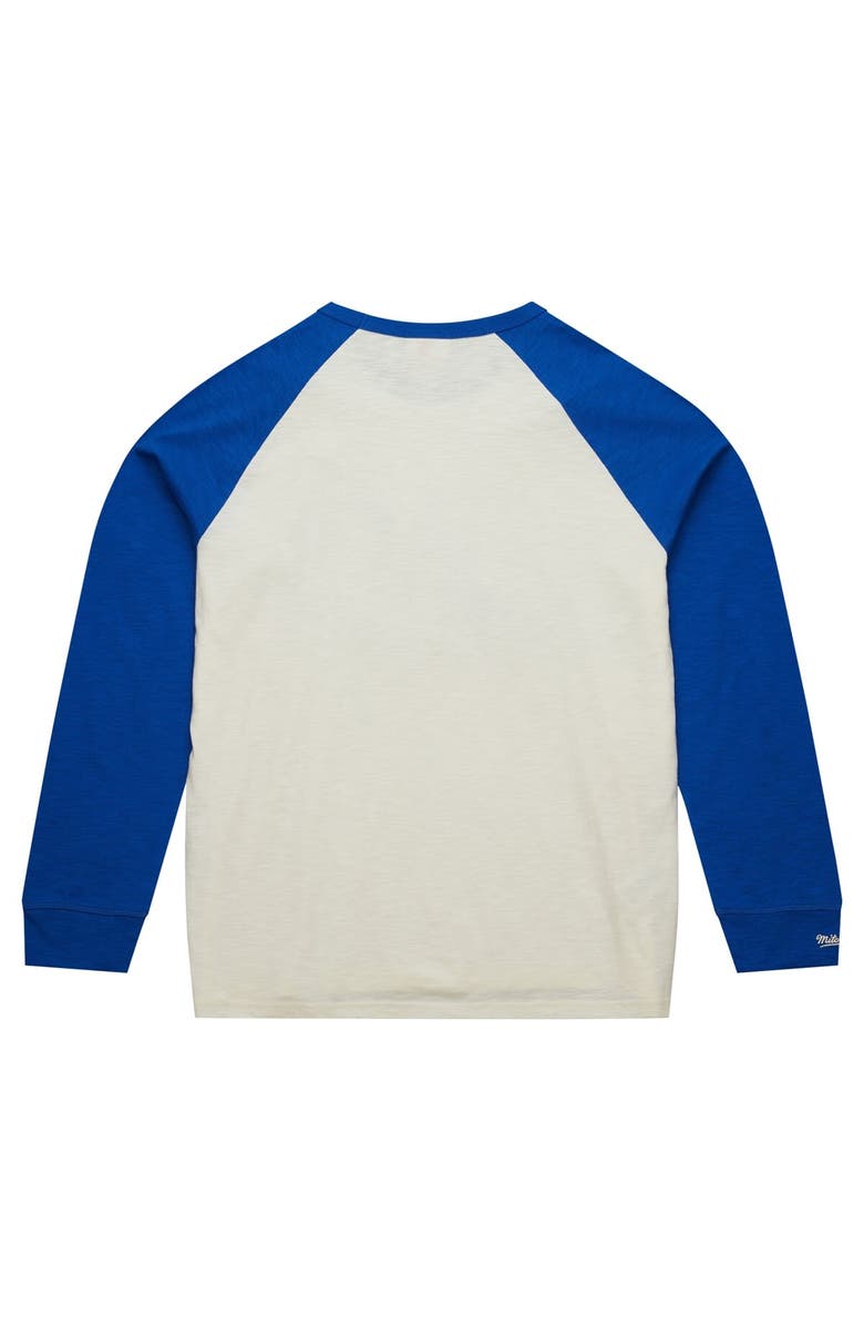 Mitchell & Ness Men's Mitchell & Ness Cream New York Rangers Legendary Slub Vintage Raglan Long Sleeve T-Shirt, Alternate, color, 