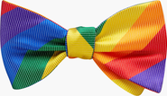Beau Ties of Vermont Pride Lane Silk Woven Bow Tie