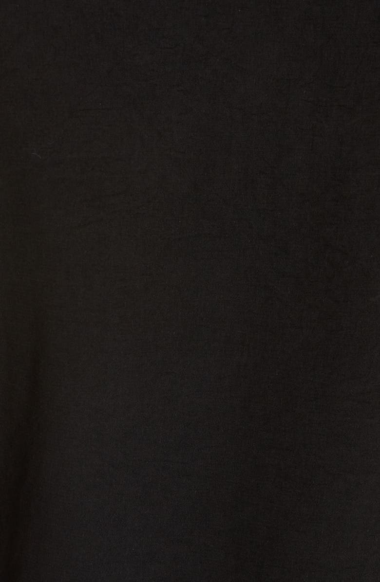 Y's by Yohji Yamamoto Pleated Crêpe de Chine Midi Dress, Alternate, color, 