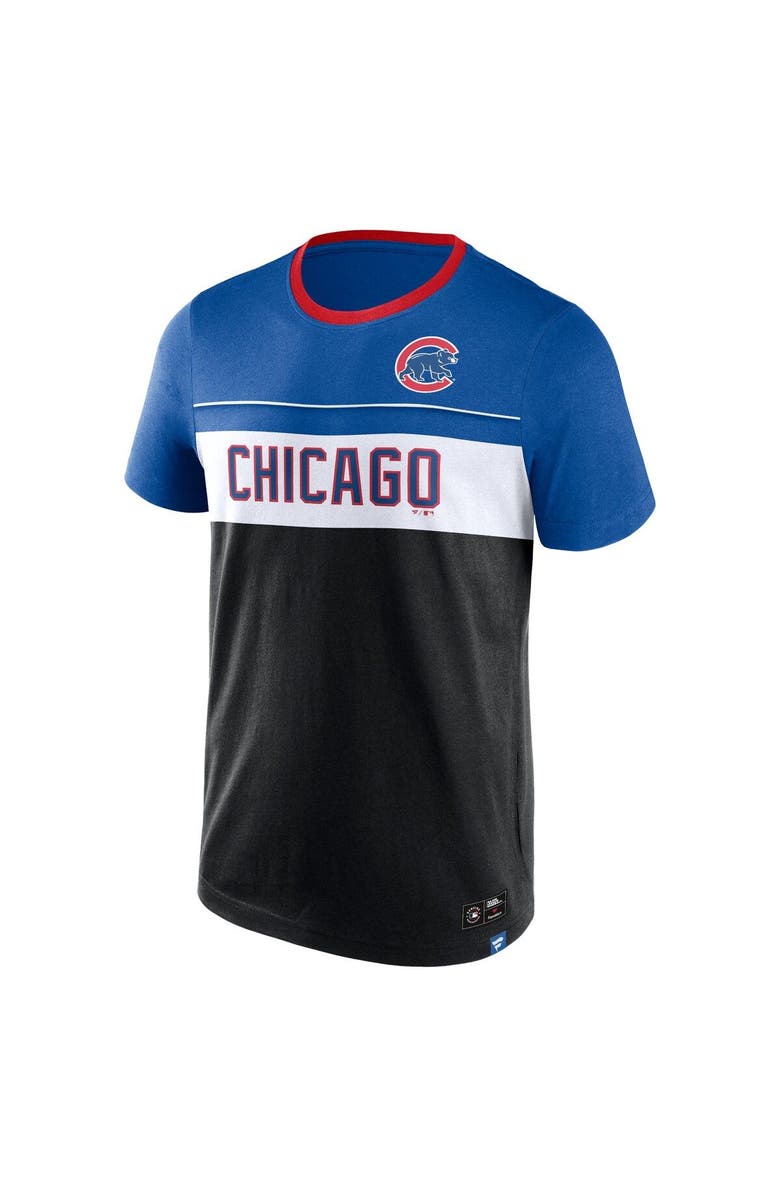 FANATICS Men's Fanatics Branded Black Chicago Cubs Claim The Win T-Shirt, Alternate, color, Black