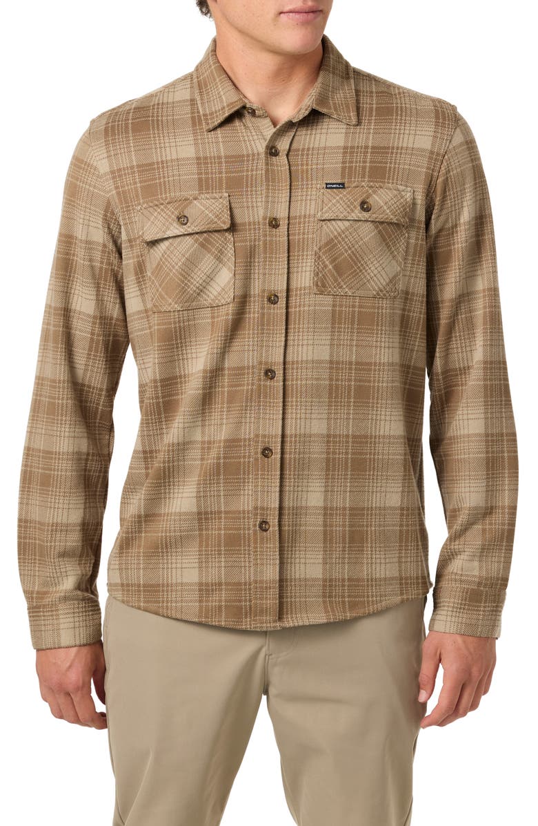 O'Neill Sutton Plaid Knit Shirt, Main, color,