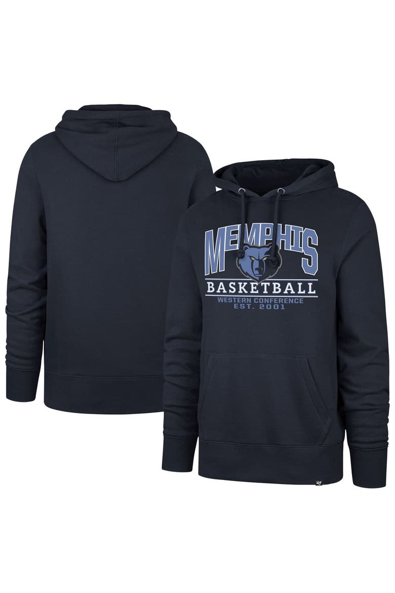 Unisex '47  Navy Memphis Grizzlies Good Call Headline Pullover Hoodie, Main, color, Navy