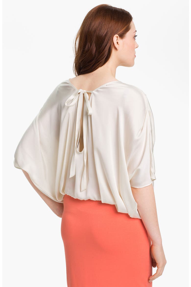 Tie Back Blouse, Alternate, color, NEW IVORY