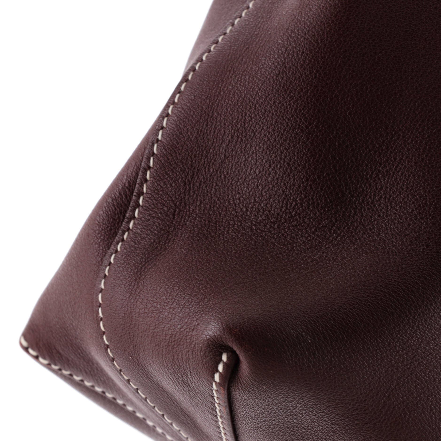Pre-Owned Hermes Double Sens Tote Veau Sikkim 28, Alternate, color, Doublesens-Lime/Bordeaux