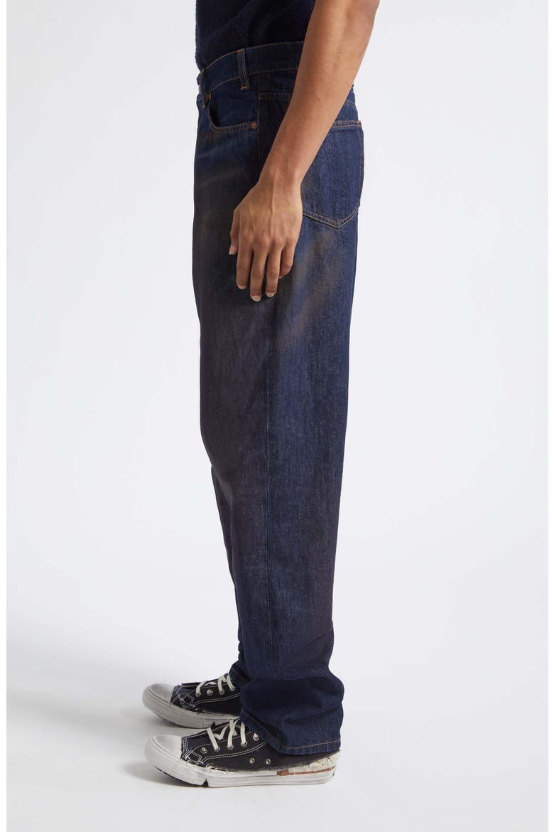 Relaxed Fit Five-Pocket Straight Leg Jeans, Alternate, color, BLUE
