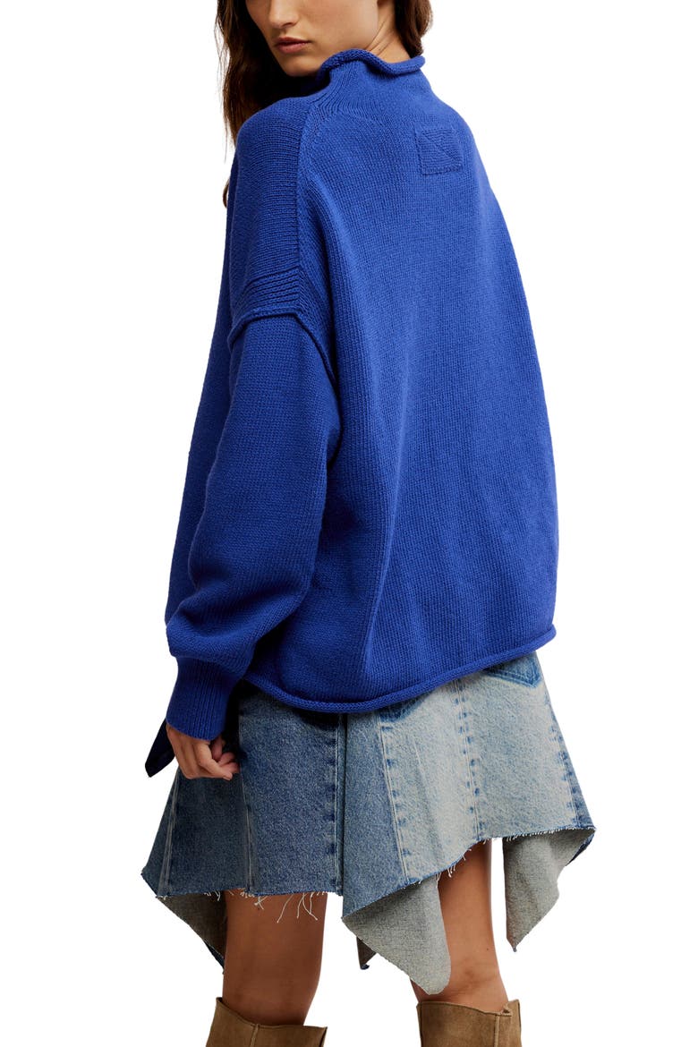 Torres Turtleneck Sweater, Alternate, color, SKIPPER BLUE