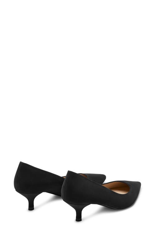 Stuart Weitzman Kitten Pump In Black