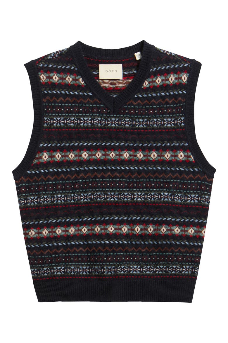 Vincent Fair Isle Sweater Vest, Alternate, color, NAVY DASHWOOD FAIR ISLE