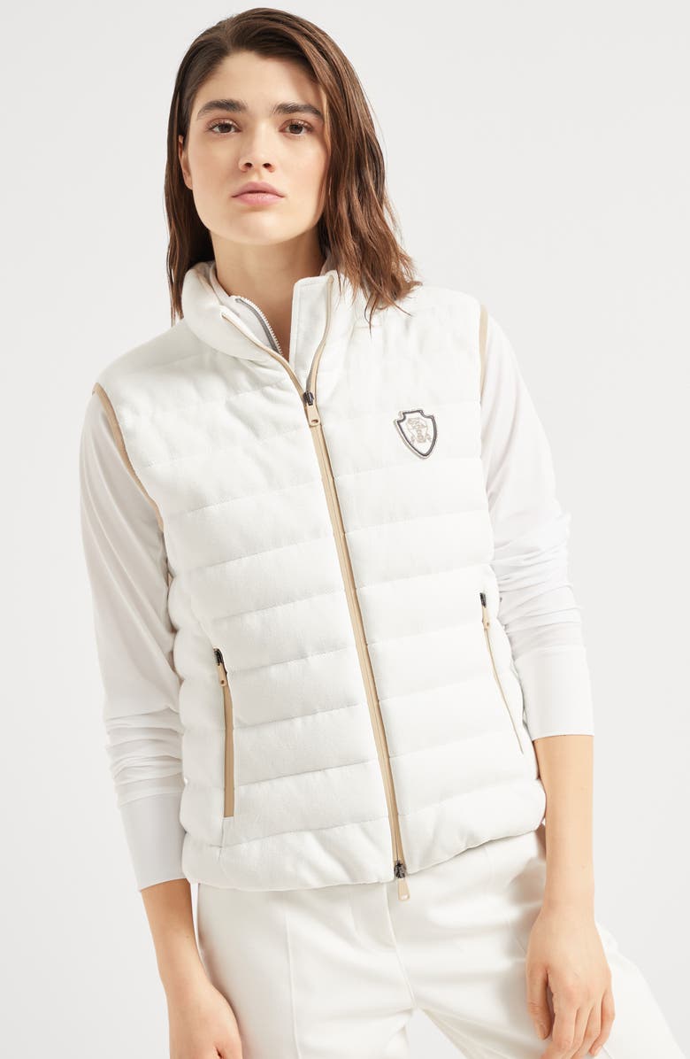 Brunello Cucinelli Down vest, Alternate, color, White