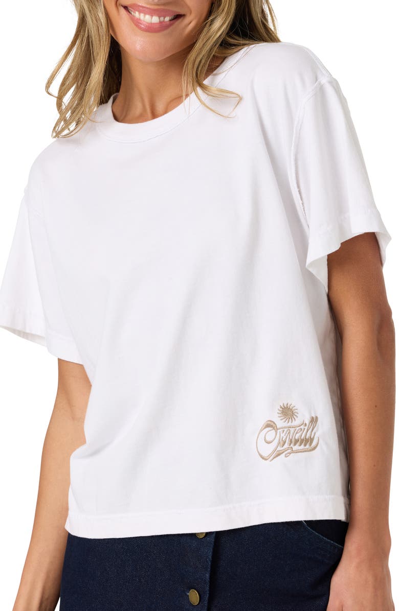O'Neill OG Radical Sun Boxy Graphic Tee, Alternate, color, White