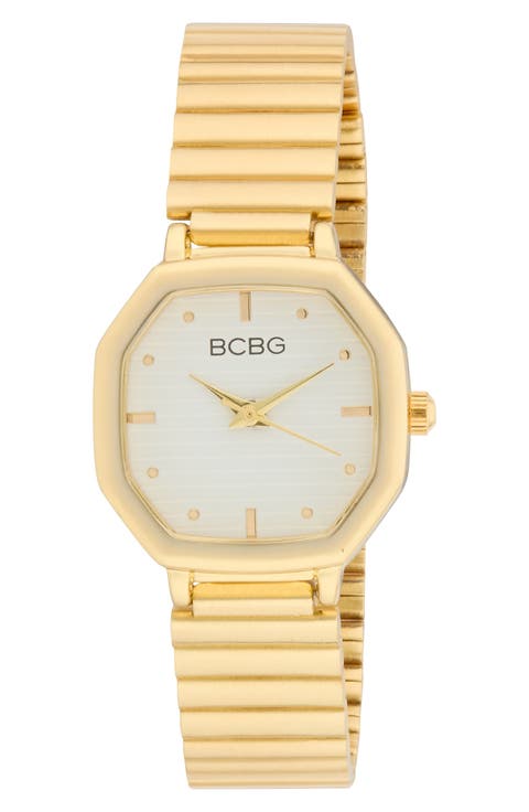 Octagon Quartz Bracelet Watch, 26mm