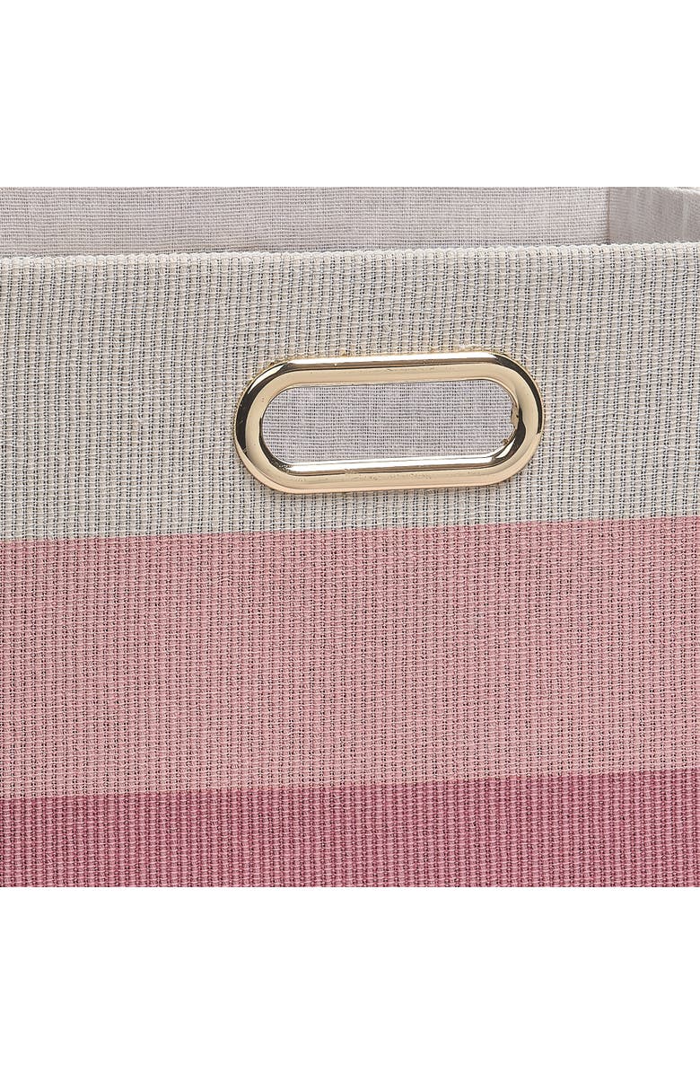Lambs & Ivy Pink Ombre Foldable/Collapsible Storage Bin/Basket, Alternate, color, Pink