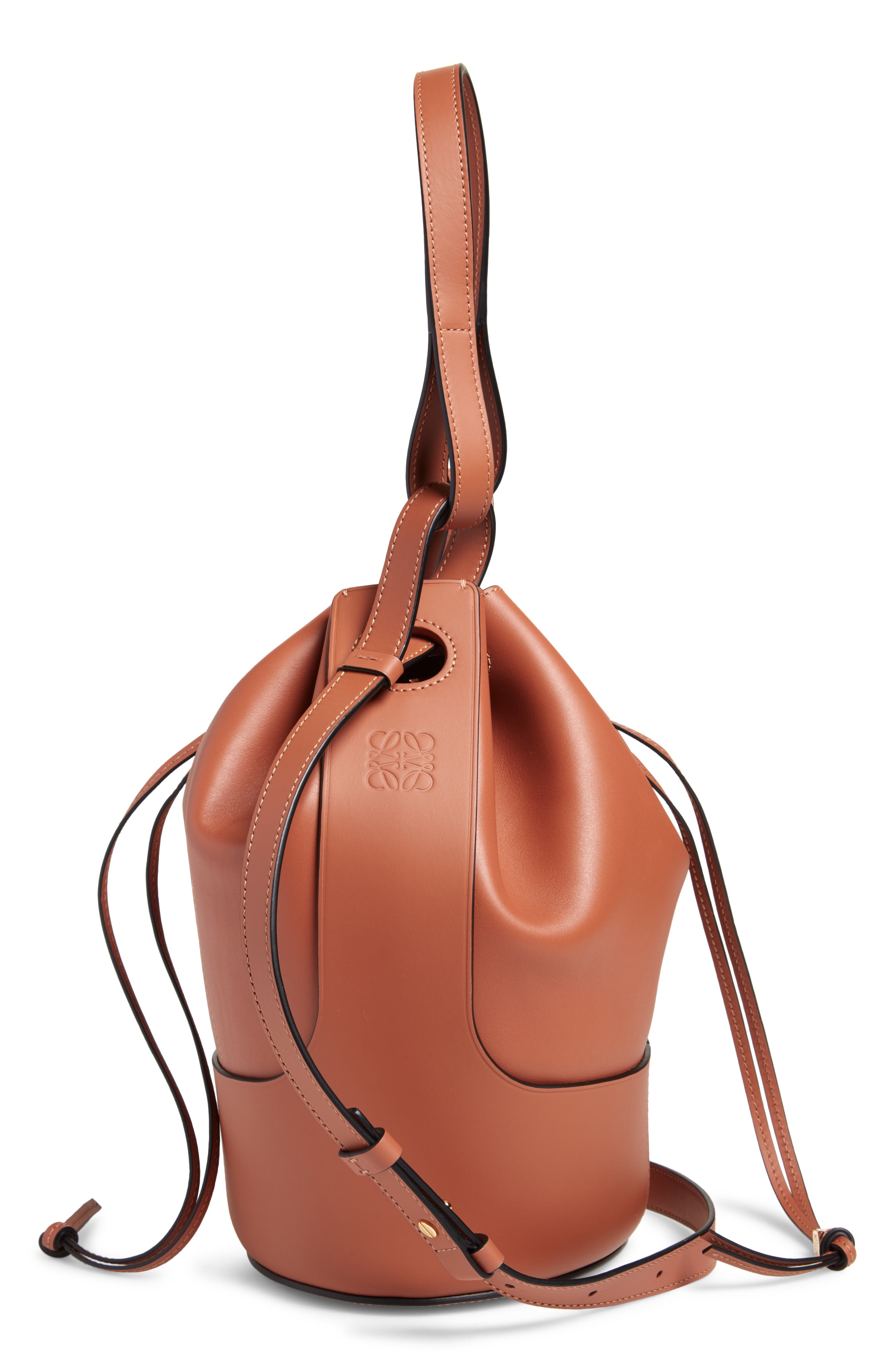 Loewe Balloon Leather Bucket Bag, Alternate, color, 