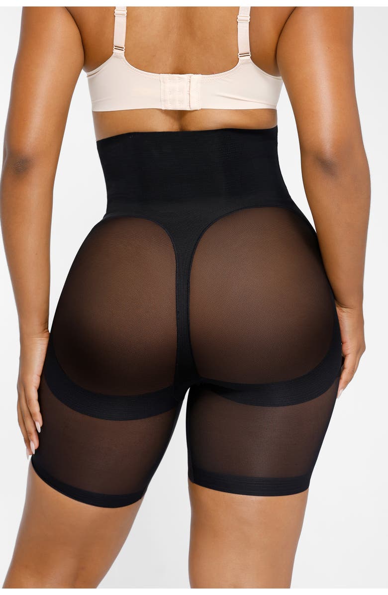 Shapellx High Waist Butt Lifting Shapewear Shorts, Alternate, color, Onyx Black
