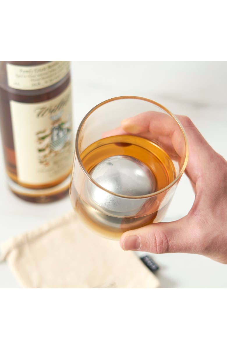 Viski Glacier Rocks Sphere in Stainless Steel, Alternate, color, Silver