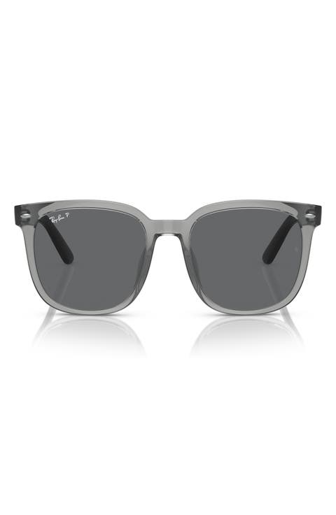 55mm Polarized Square Sunglasses