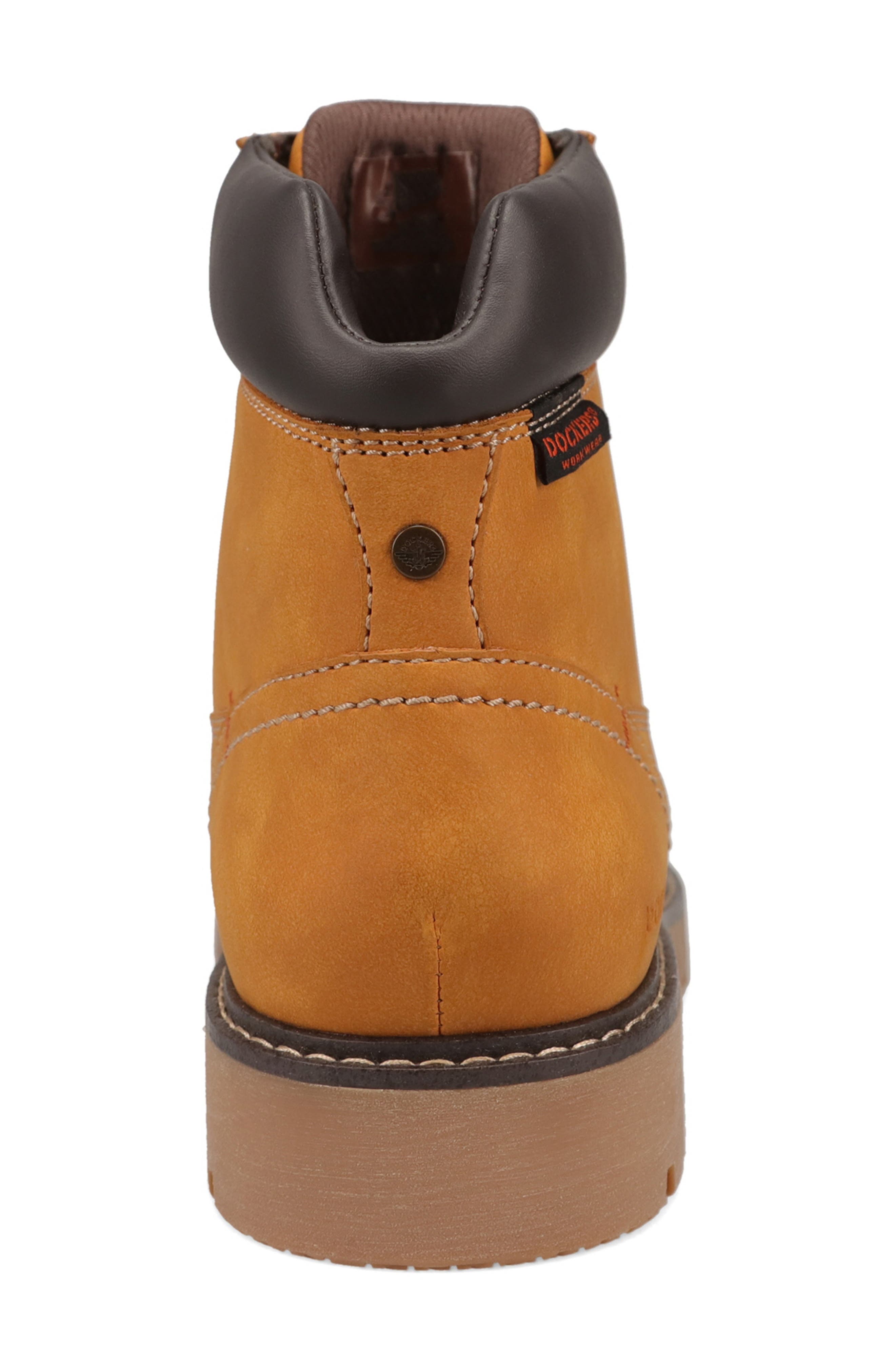Flint Slip Resistant Faux Leather Boot, Alternate, color, WHEAT