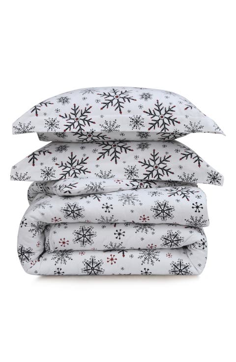 Let It Snow Cotton Flannel Sheet Set