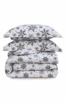 AZORES HOME Let It Snow Cotton Flannel Sheet Set