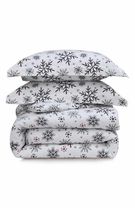 AZORES HOME Let It Snow Cotton Flannel Sheet Set