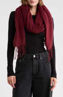 Brushed Herringbone Wrap Scarf