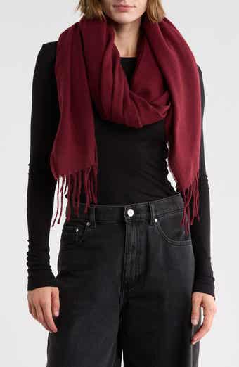 Brushed Herringbone Wrap Scarf