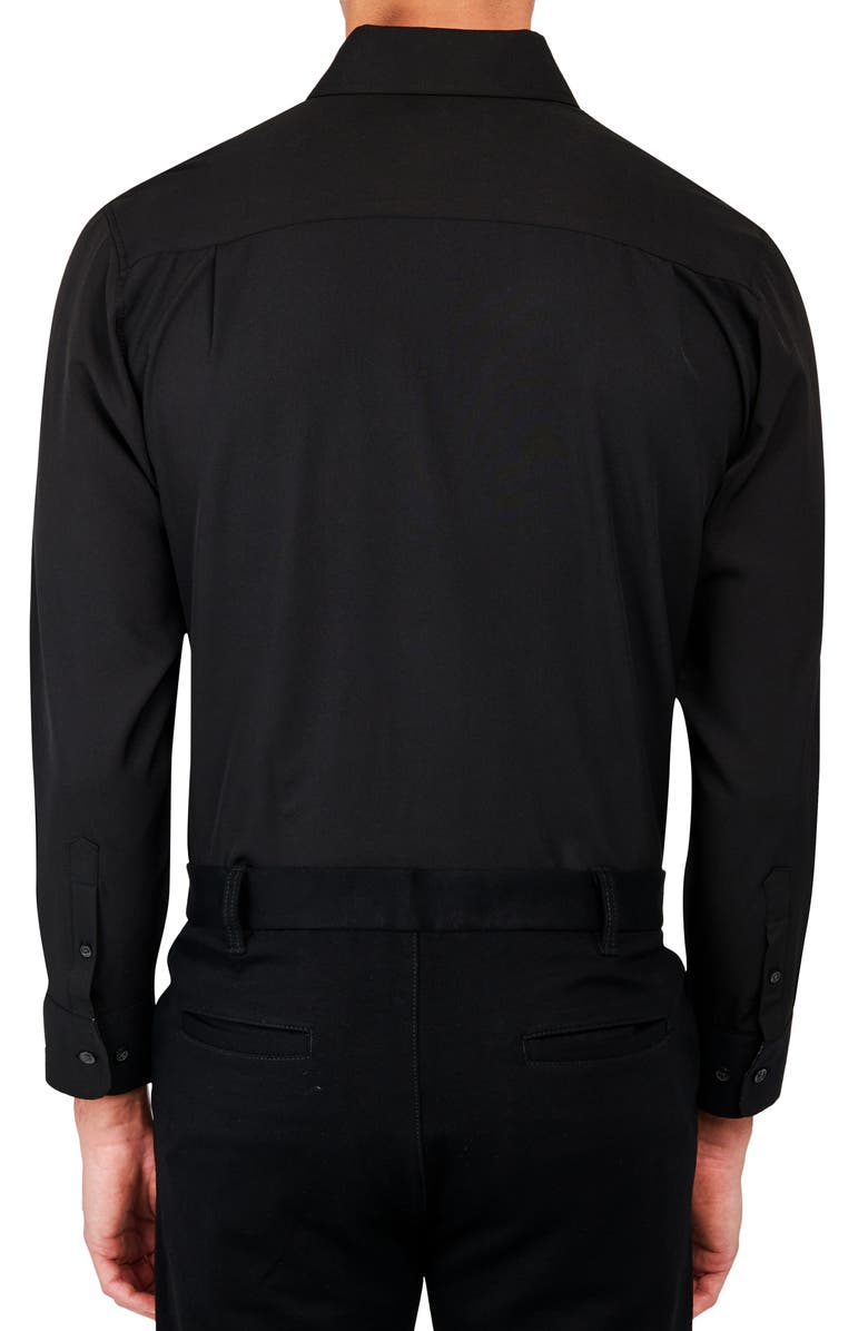 W.R.K Regular Fit Solid Performance Dress Shirt, Alternate, color, Black