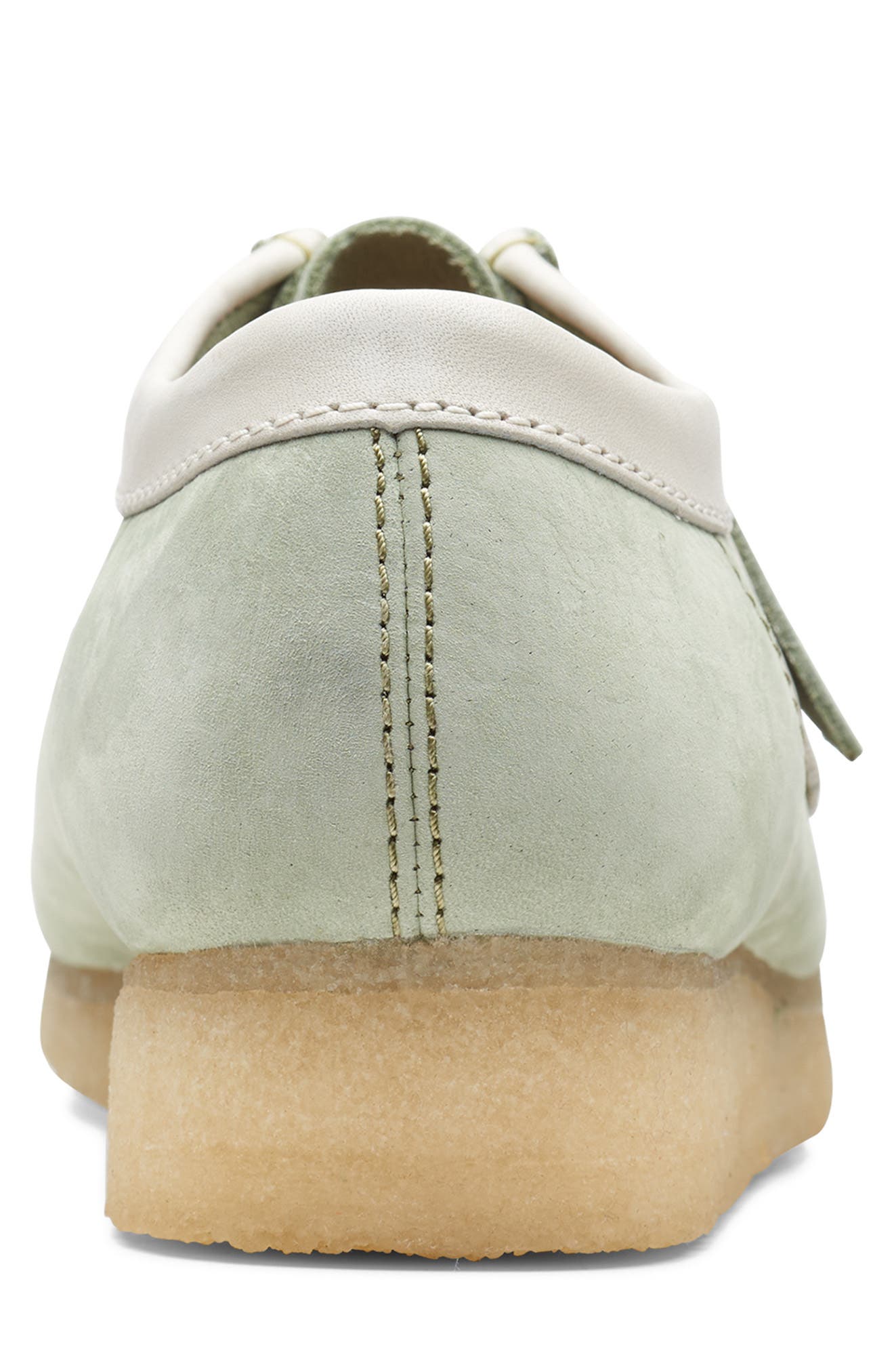 Wallabee Moc Toe Derby, Alternate, color, PALE GREEN