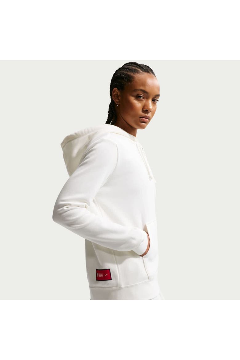 Women's Nike White USMNT Club Fleece Full-Zip Hoodie, Alternate, color, White