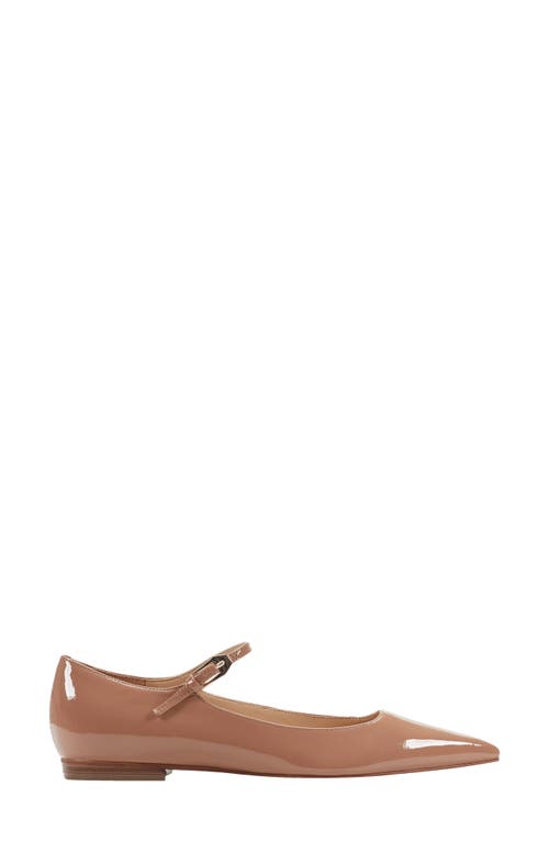 Marc Fisher Ltd Trella Mary Jane Pointed Toe Flat In Brown