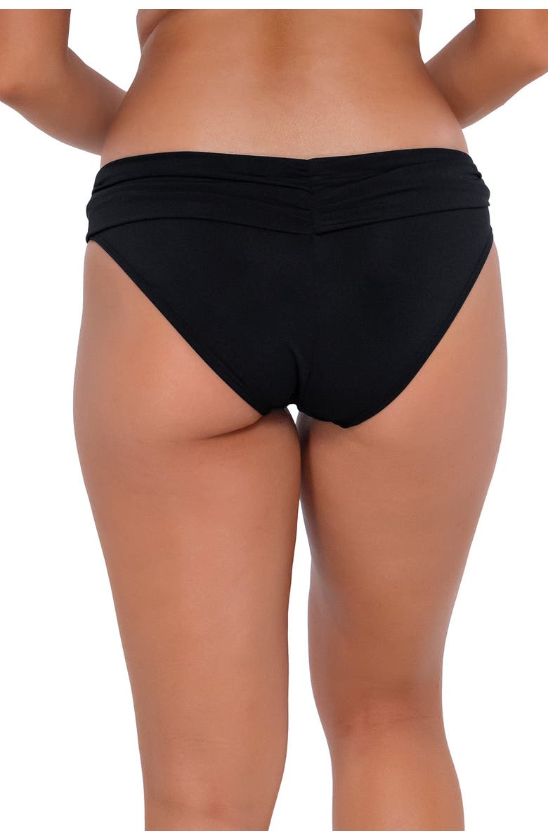 Sunsets Unforgettable Bikini Swim Bottoms, Alternate, color, Black