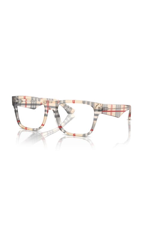 Burberry 55mm Square Optical Glasses In Multi