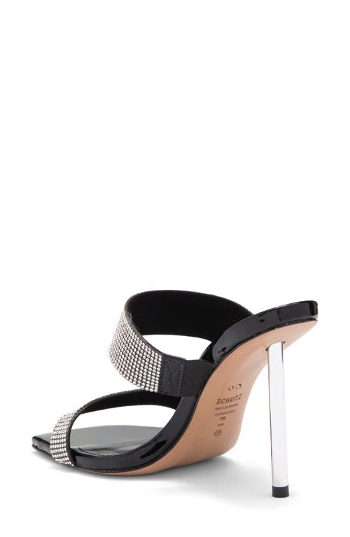 SCHUTZ SCHUTZ LIAM RHINESTONE SLIDE SANDAL