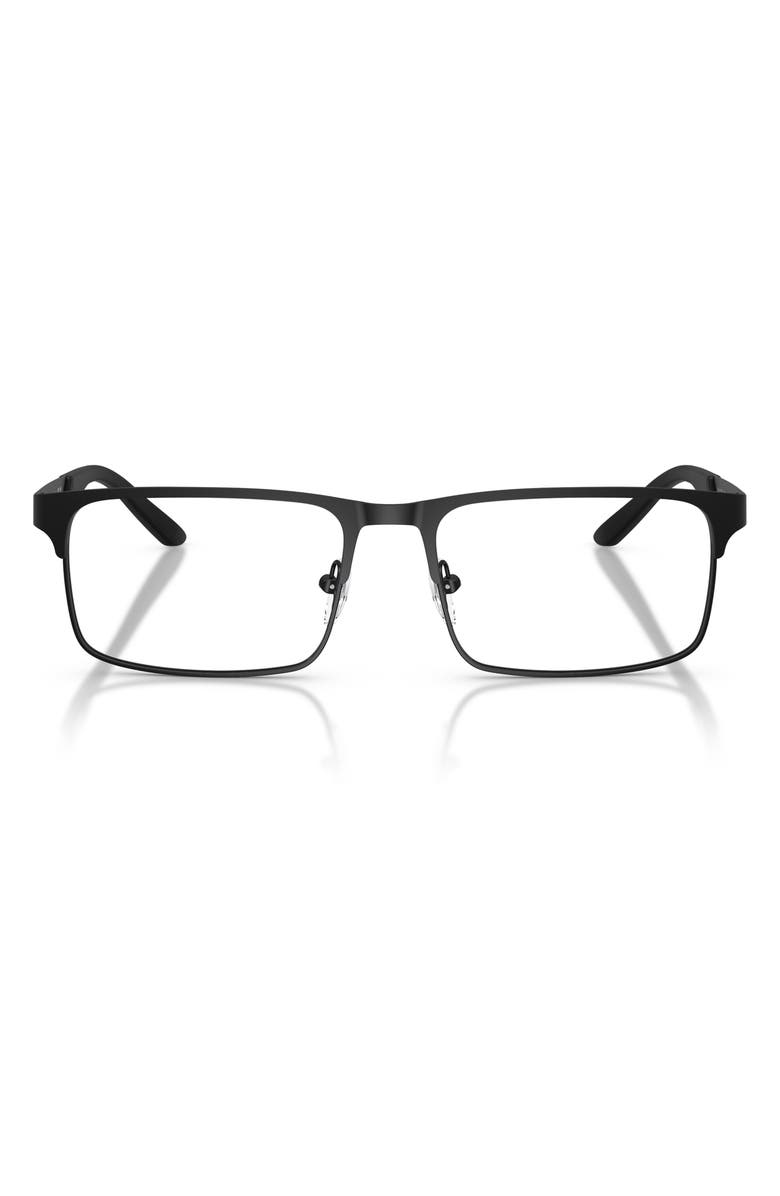 Emporio Armani 55mm Rectangle Optical Glasses, Main, color,