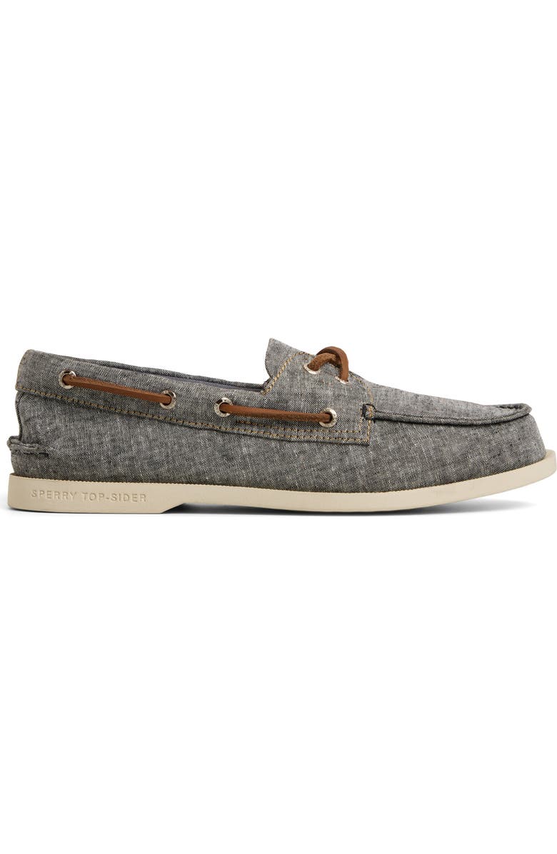 Sperry Authentic Original<sup>™</sup> 2-Eye Lite Boat Shoe, Alternate, color, Black