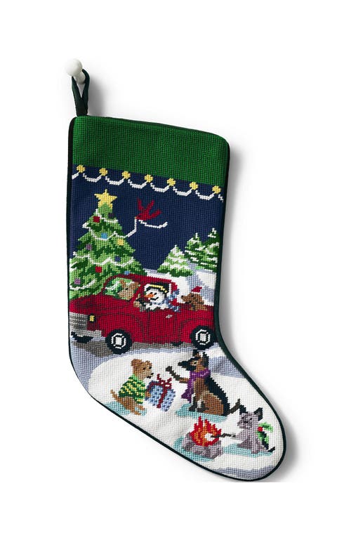 Lands' End Needlepoint Personalized Christmas Stocking