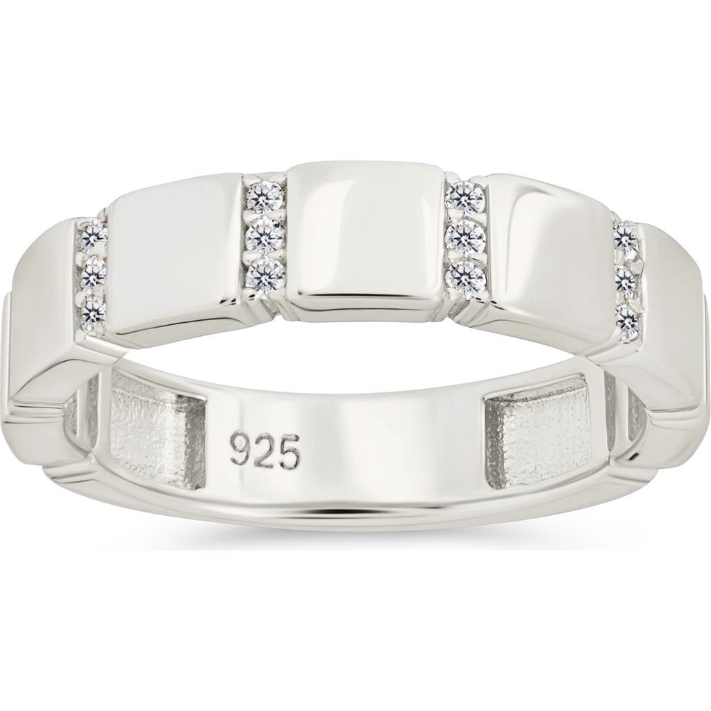 Sterling Forever Bradley Cubic Zirconia Ring In Metallic