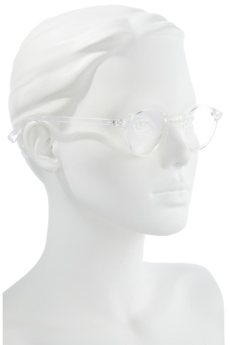 So Rando 46mm Blue Light Blocking Reading Glasses, Alternate, color, CLEAR