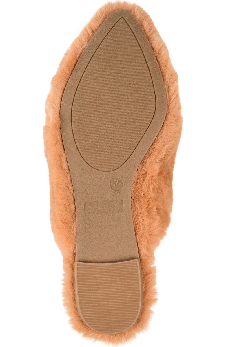 Journee Collection JOURNEE Sundown Faux Fur Slipper, Alternate, color, Camel