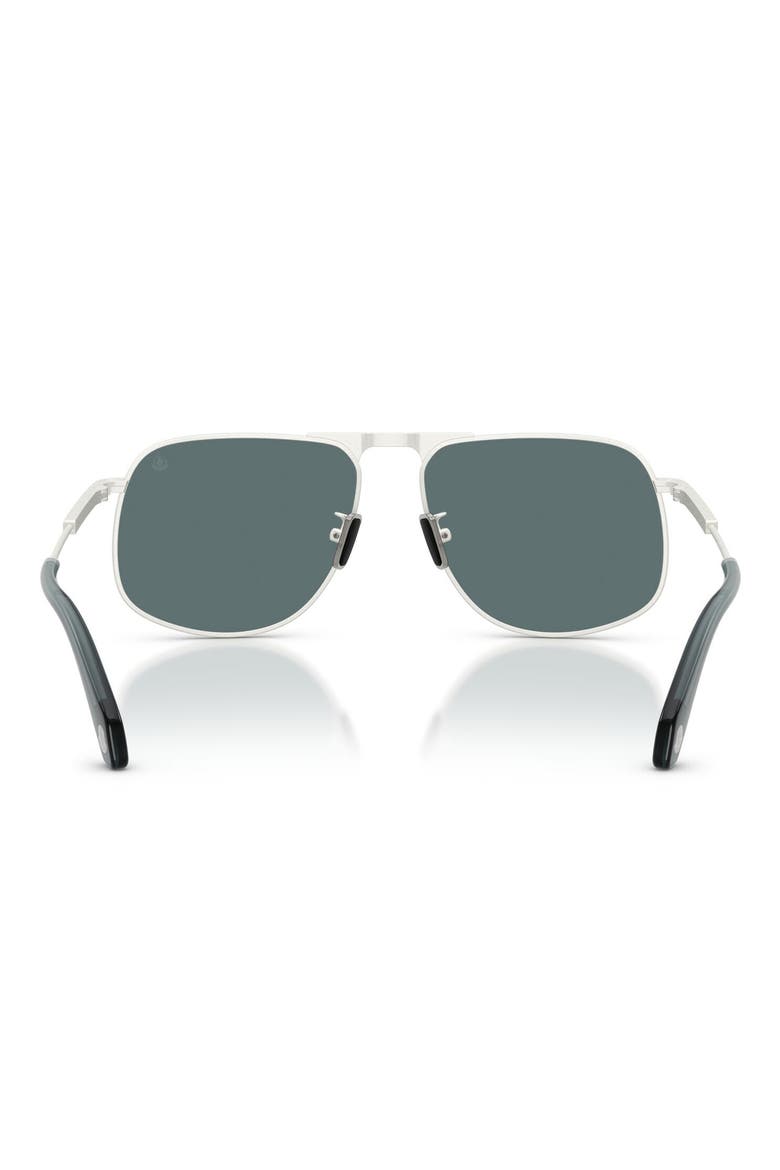 Vitessa 58mm Pilot Sunglasses, Alternate, color, SILVER / MIRROR BLUE
