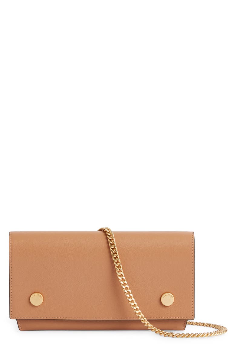 Albert Leather Wallet on a Chain, Main, color, DESERT TAN