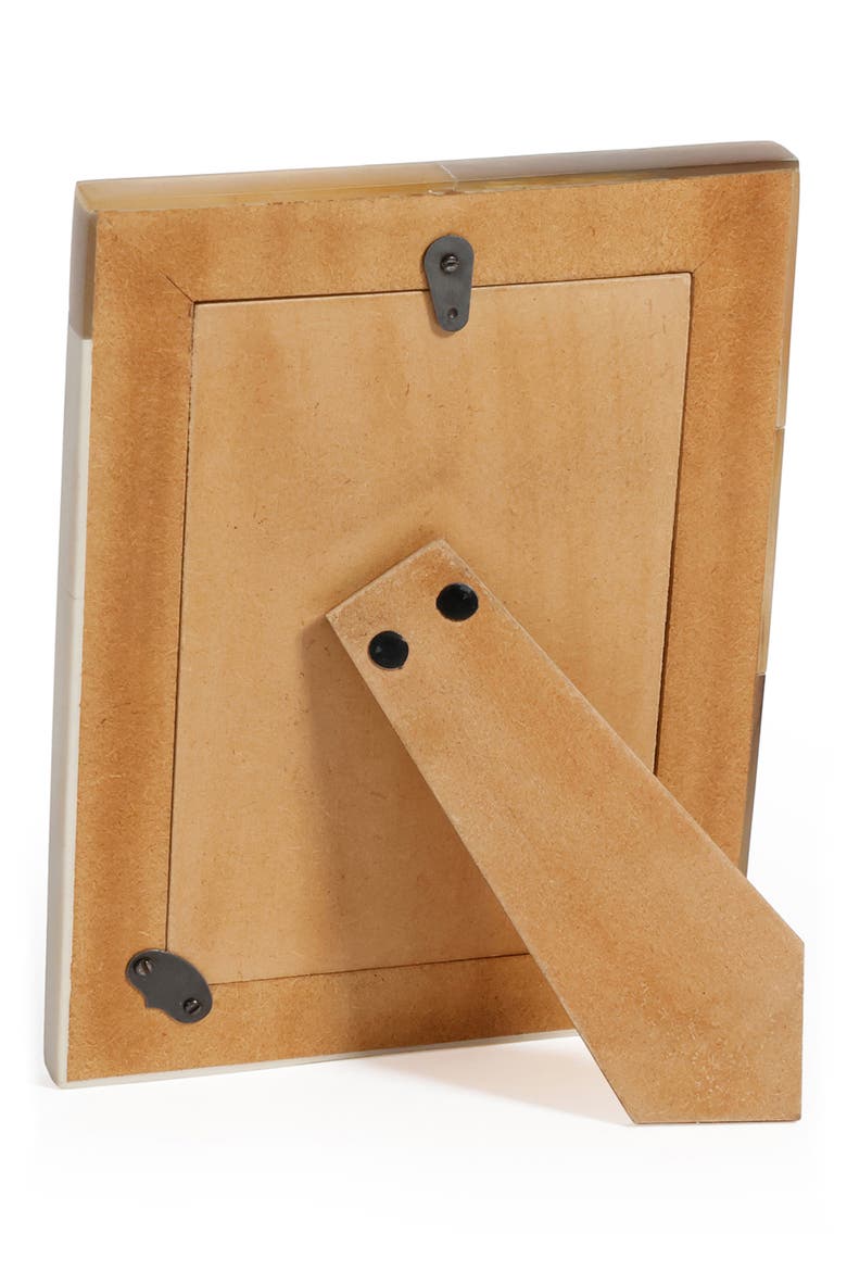Dune African White Horn Photo Frame, Alternate, color, IVORY/ BEIGE