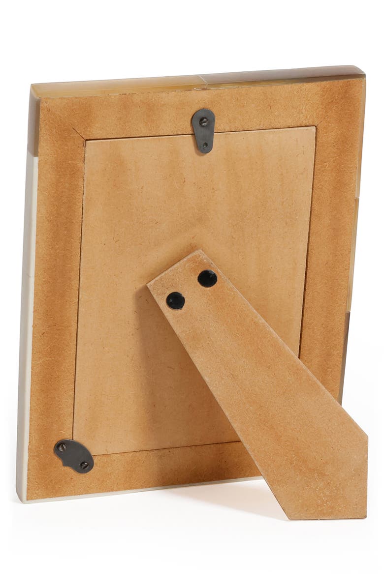 Zodax Dune African White Horn Photo Frame, Alternate, color, Ivory/ Beige