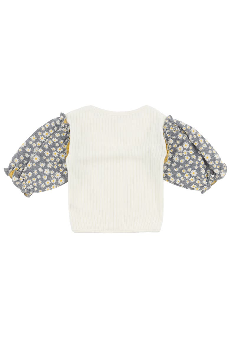 Pucker Nellie Blouse-Toddler, Little Kid, Alternate, color, Heather Grey