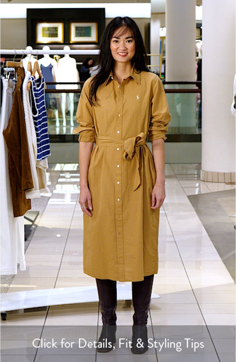 Long Sleeve Linen Shirtdress, sales video thumbnail