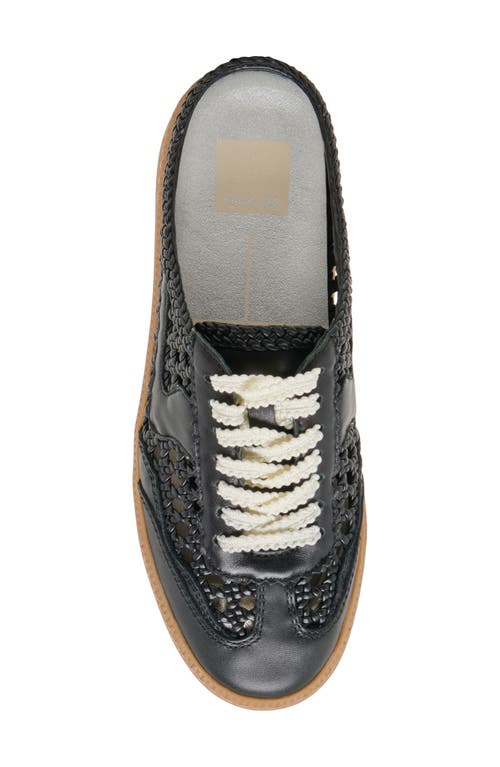 Dolce Vita Notice Slide Woven Sneakers Black Woven Stella In Black