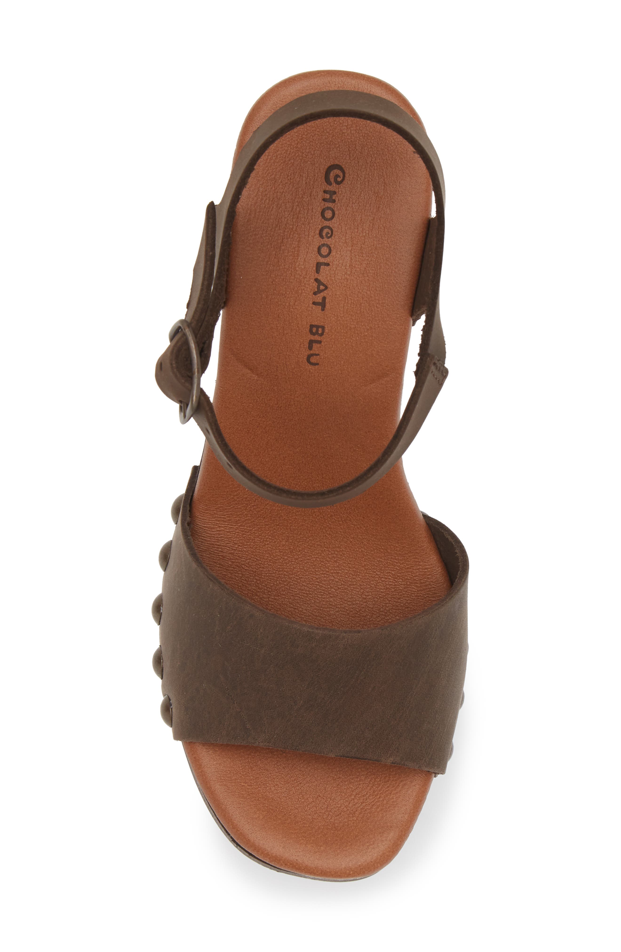 Chocolat Blu Holand Ankle Strap Platform Sandal, Alternate, color, Crazy Horse Leather