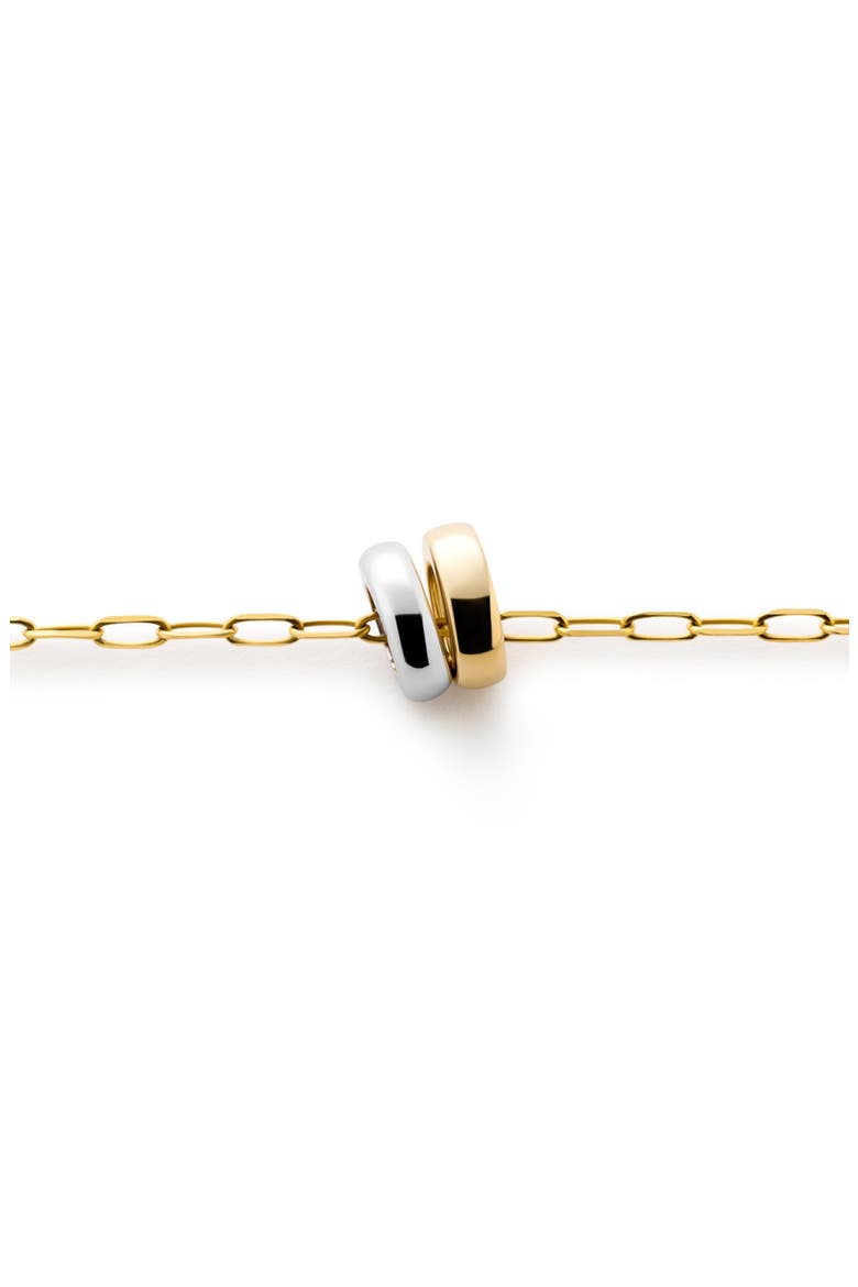 Gold Pendant Necklace - Two Tone Eclipse Necklace, Alternate, color, Gold