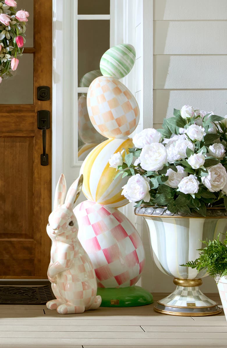 MACKENZIE CHILDS Frolic Spring Stacked Egg Trophy Topiary, Alternate, color, Multi